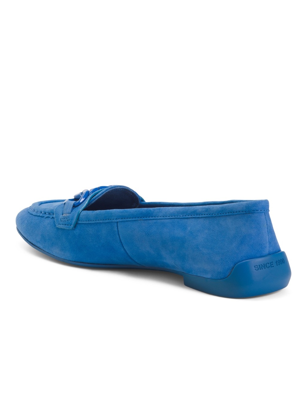 Franco Sarto Blue Suede Farah Flats NWT - Picture 2 of 2